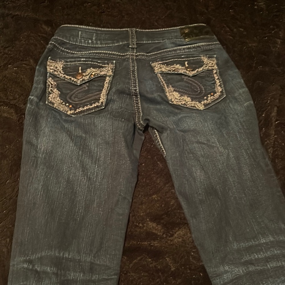 Dark blue bootcut jeans 28/33